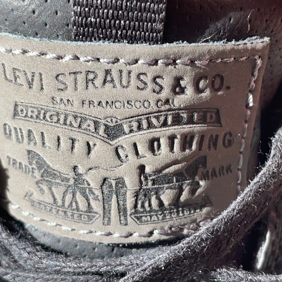Levi’s Lace-Up, Black Shoes, Worn Once, Levi’s Comfort Line, Size 9.5 - Picture 8 of 10